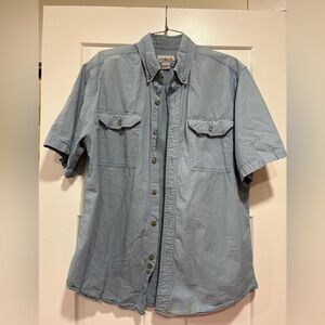 Carhartt Light Blue Casual Button Down Shirt